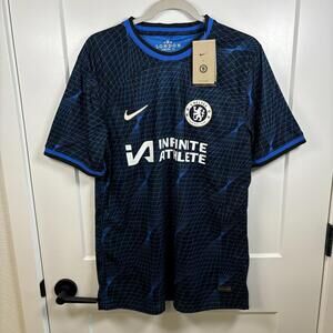 NWT Nike Chelsea FC 23/24 Away Blue Jersey Kit Infinite Athlete Men’s XL Nkunku